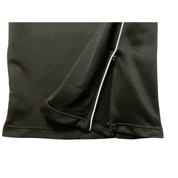 Nike Fit Dry Women's Black w/ White Stripe Sweatpants Pull-On W/Zip Pocket SZ L - Picture 6 of 12